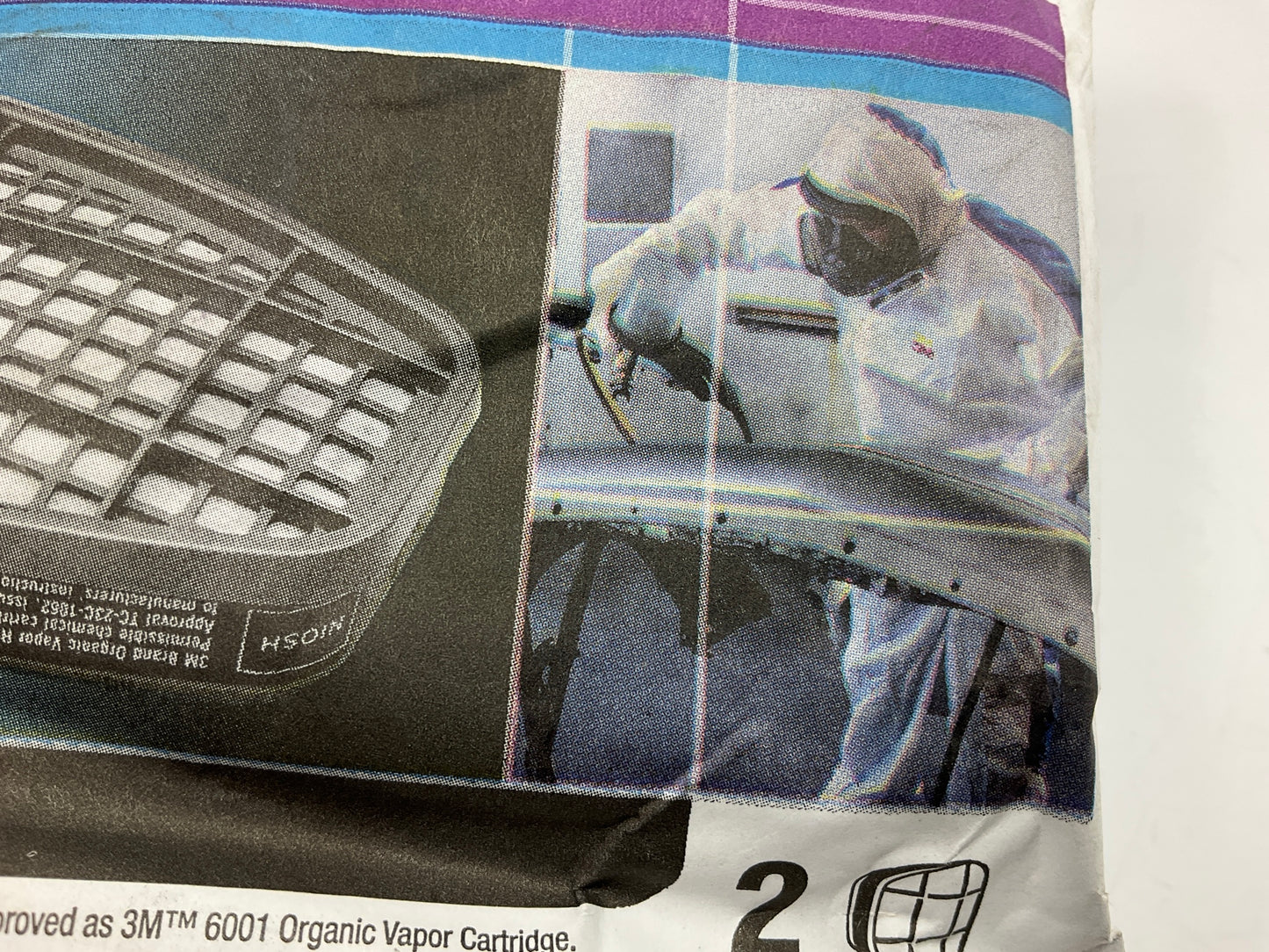 3M 07046 Organic Vapor Cartridge 6001 - 2 Pack (as Shown) Exp, 04/2029