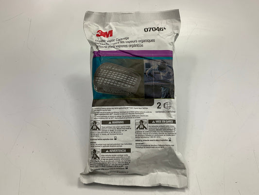 3M 07046 Organic Vapor Cartridge 6001 - 2 Pack (as Shown) Exp. 05/2027