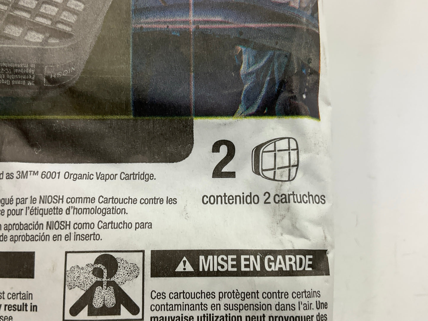 3M 07046 Organic Vapor Cartridge 6001 - 2 Pack (as Shown) Exp. 05/2027