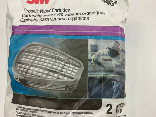 3M 07046 Organic Vapor Filter Cartridge 6001 - 2 Pack (as Shown) Exp. 06-2029