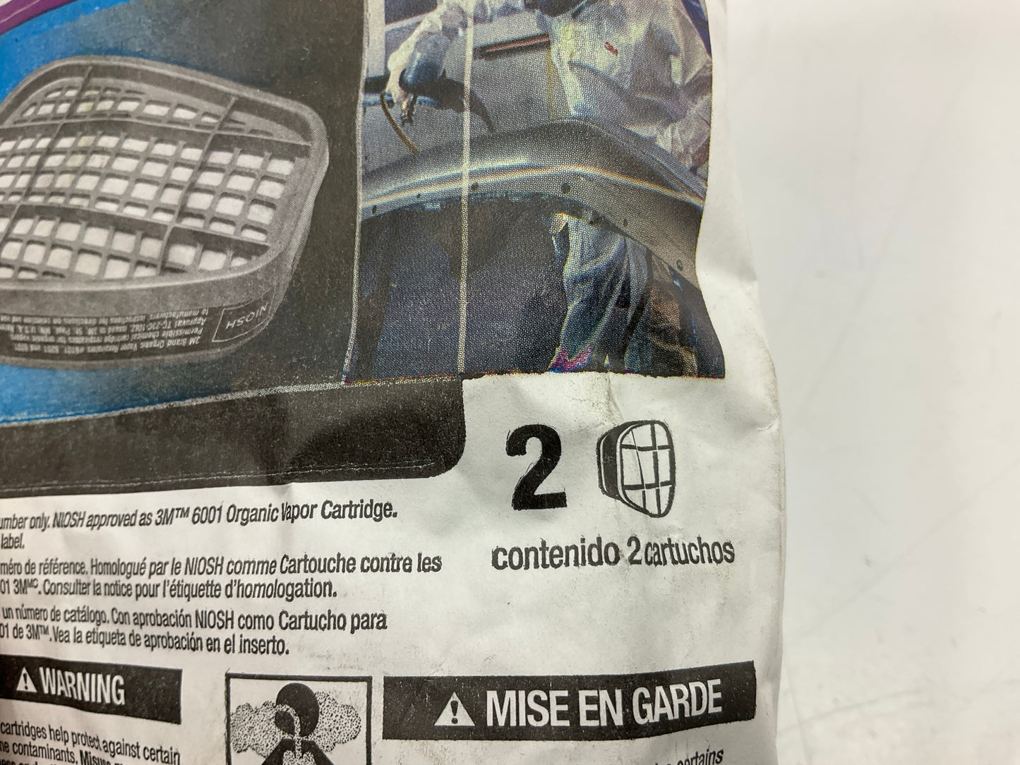3M 07046 Organic Vapor Cartridge 6001 - 2 Pack (as Shown) Exp. 08/2029