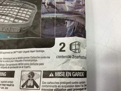 EXPIRED LOT - 3M 07046 Organic Vapor Filter Cartridges, 4 Packs Of 2 Each