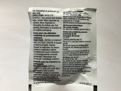 3M Automotive 7065 Respirator Cleaning Wipe 504, 100 Per Box