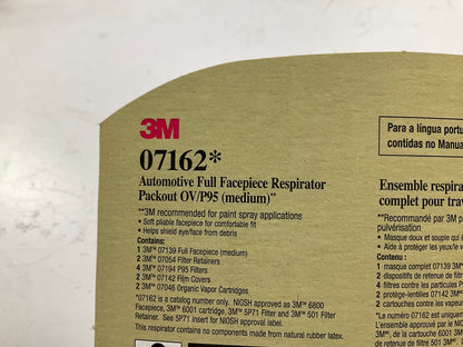 3M 07162 Full Facepiece Respirator Packout Organic Vapor/P95 Mask Medium 08/2028