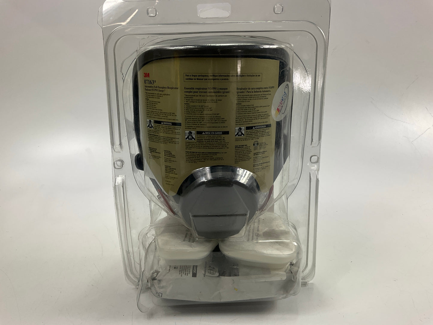 3M 07163 Full Facepiece Respirator Packout Organic Vapor P95, Large EXP 08/2028