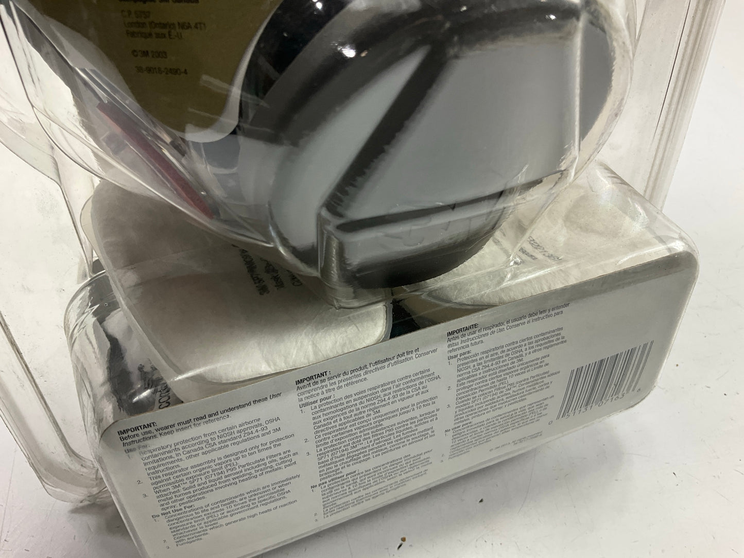 3M 07163 Full Facepiece Respirator Packout Organic Vapor P95, Large EXP 07-2027