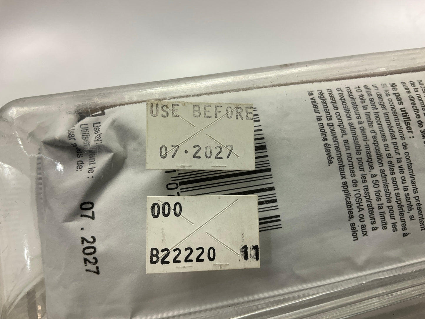 3M 07163 Full Facepiece Respirator Packout Organic Vapor P95, Large EXP 07-2027