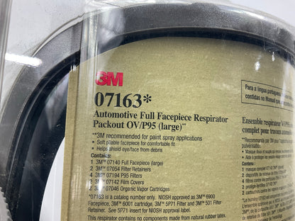 3M 07163 Full Facepiece Respirator Packout Organic Vapor P95, Large EXP 07-2027