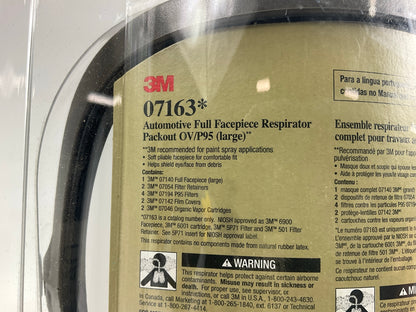 3M 07163 Full Facepiece Respirator Packout Organic Vapor P95, Large EXP 05/2029