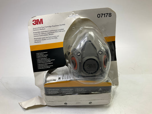 OPEN BOX 3M 07178 Paint Spray Respirator Mask, Medium OV/P95 Exp. 09/2028