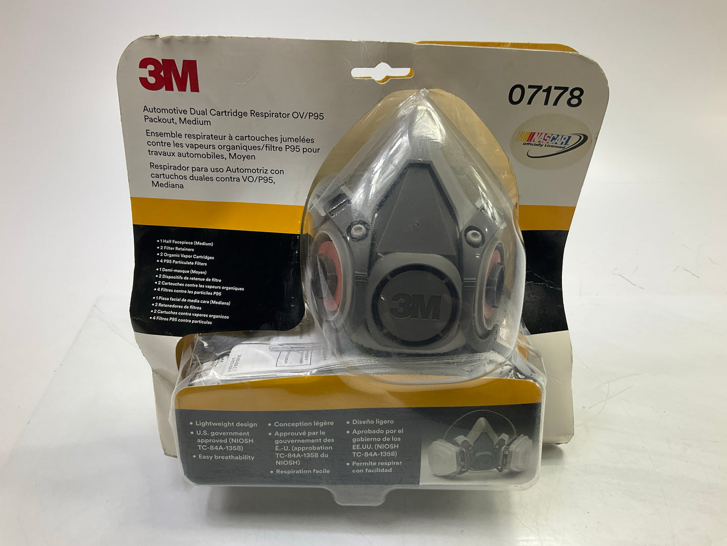 OPEN BOX 3M 07178 Paint Spray Respirator Mask, Medium OV/P95 Exp. 11/2025
