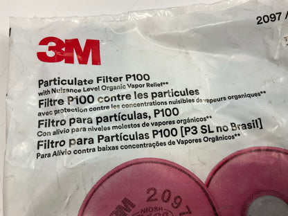 21 PACKS 3M 07184 Particulate Filter P100 Organic Vapor Relief Filter (42 TOTAL)