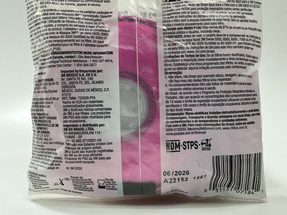 3M 07184 Particulate Filter P100 Organic Vapor Relief Pair EXP 06-2026