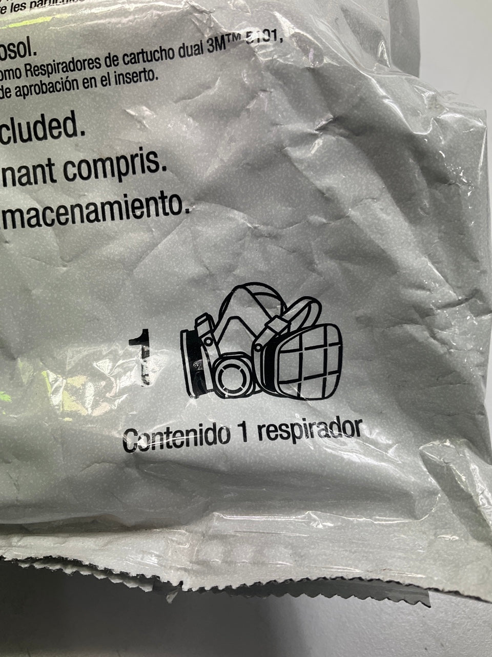 3M 07191 Dual Cartridge Respirator Assembly, Organic Vapor/P95 Small EXP 08/2027