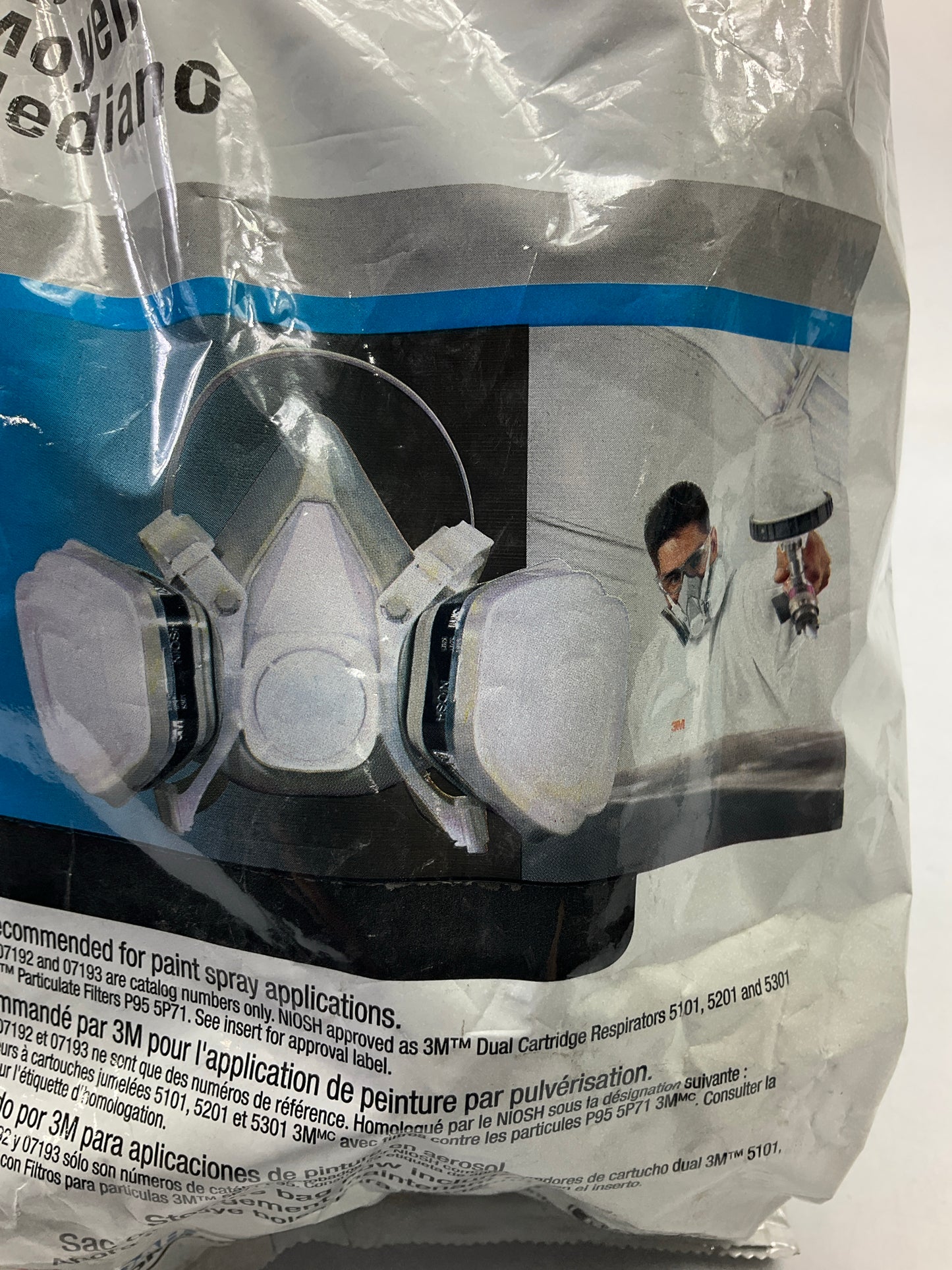 05/2026 3M 52P71 07192 Disposable Half Face Respirator Paint Spray & Pesticide