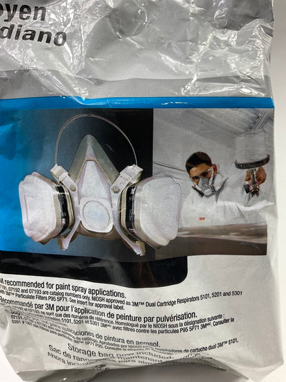 10/2026 3M 52P71 07192 Disposable Half Face Respirator Paint Spray & Pesticide
