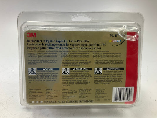 3M 07178 Automotive Paint Spray Respirator Mask, Medium OV/P95 Exp. 11/2026