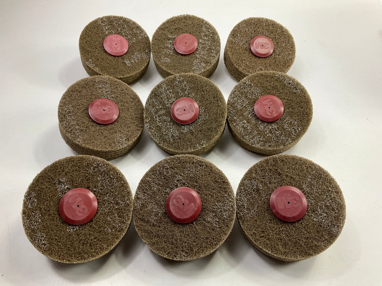 3M 07410 Scotch-Brite Roloc 4'' X 1.25'' Rivet Cleaning Disc, 9 / Pack