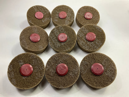 3M 07410 Scotch-Brite Roloc 4'' X 1.25'' Rivet Cleaning Disc, 9 / Pack