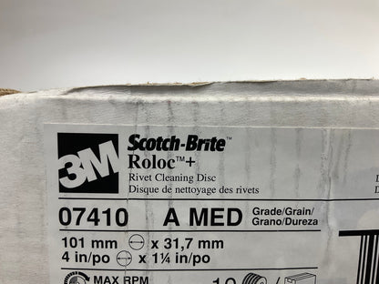 3M 07410 Scotch-Brite Roloc 4'' X 1.25'' Rivet Cleaning Disc, 9 / Pack