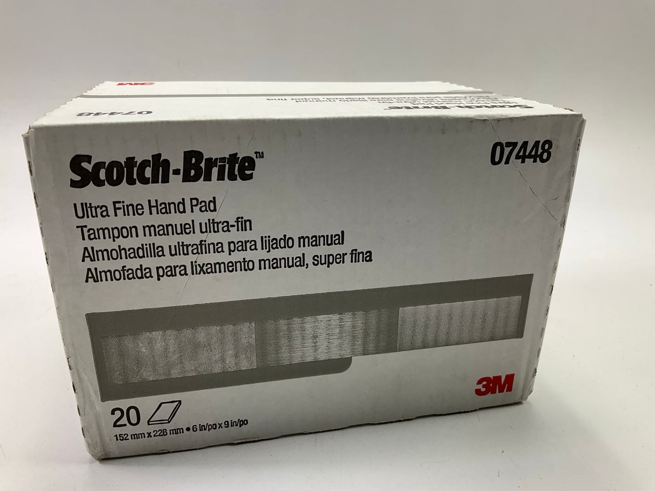 Scotch-Brite 07448 - 20 Ultra Fine Hand Scuff Sanding Pad 6'' X 9''