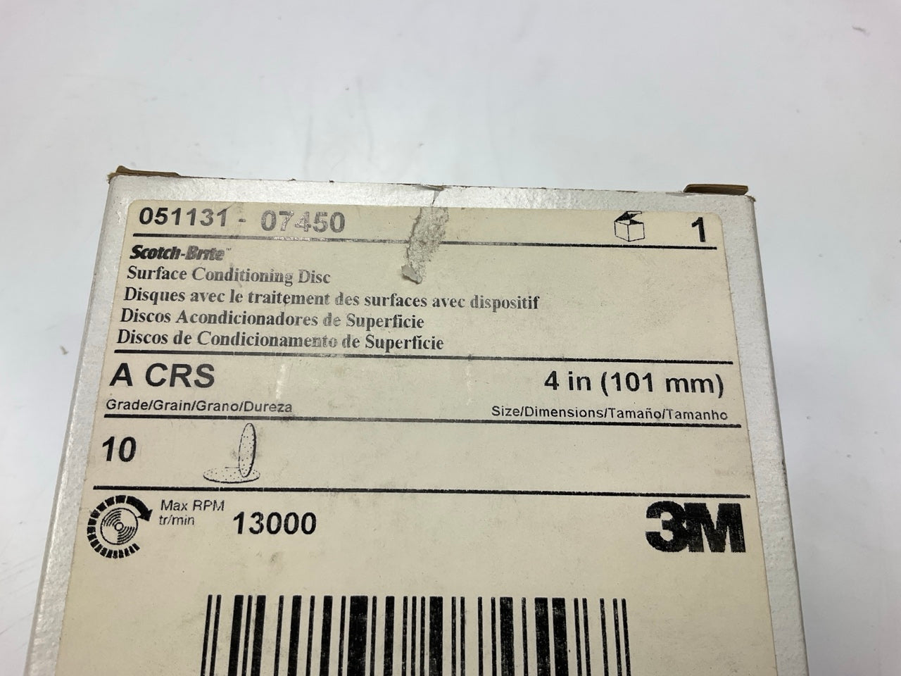 3M 07450 4'' Surface Conditioning Discs, Coarse