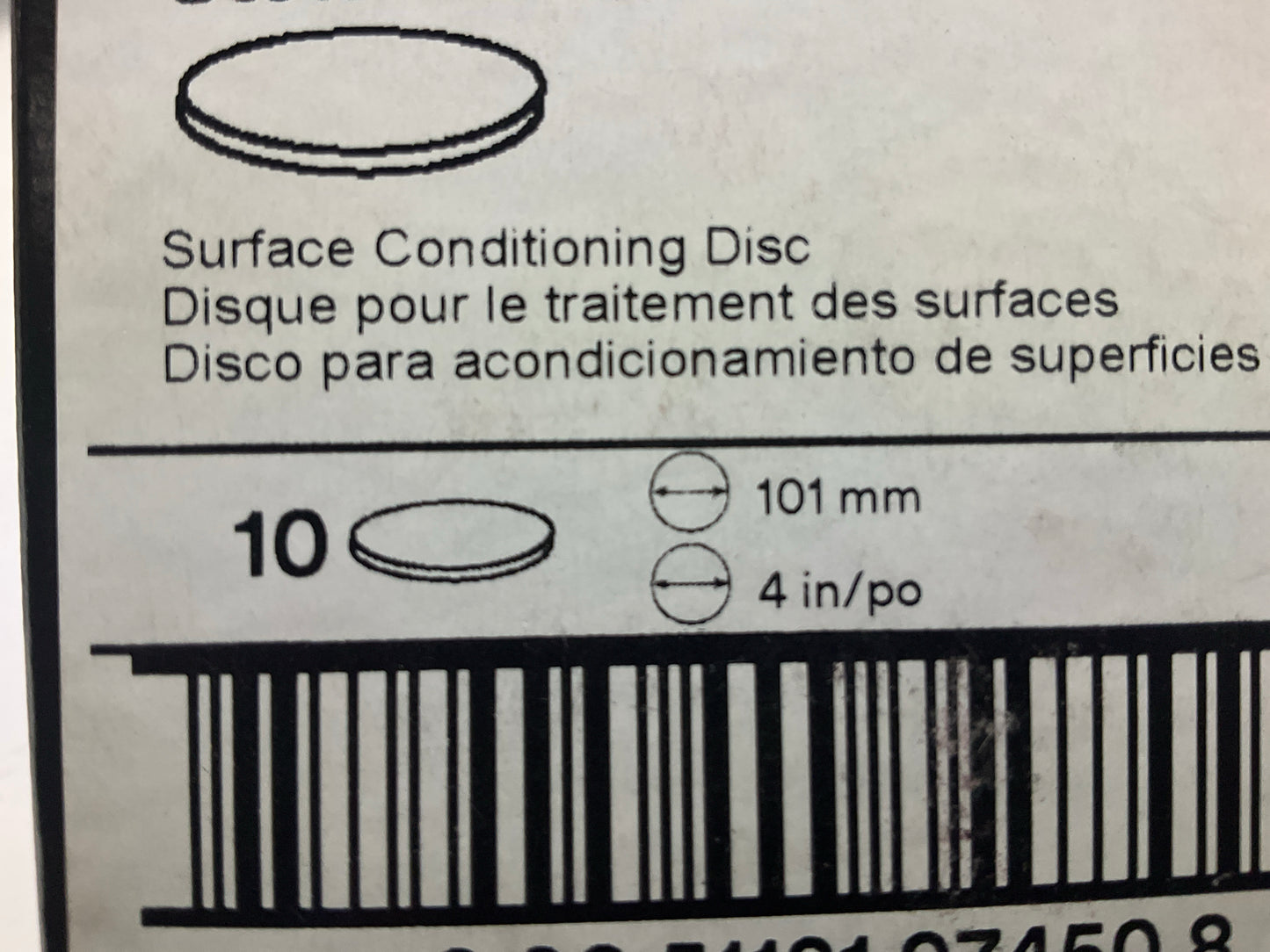 3M 07450 4'' Surface Conditioning Discs, Coarse, 10 Discs Total