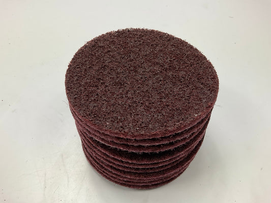 3M Scotch-Brite 4'' Surface Conditioning Disc Hook & Loop Medium Grit, 10 Discs