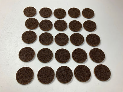 25 Discs 3M 07453 Coarse Brown 2'' Hookit Scotch Brite Surface Conditioning Disc