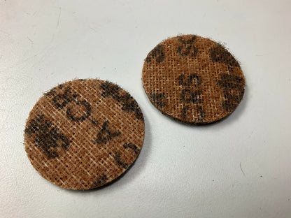 25 Discs 3M 07453 Coarse Brown 2'' Hookit Scotch Brite Surface Conditioning Disc