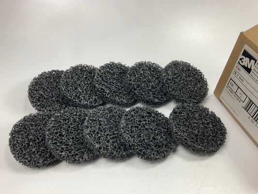 (10) 3M 07461 Scotch-brite Roloc Coating Rust & Paint Removal 3'' Inch