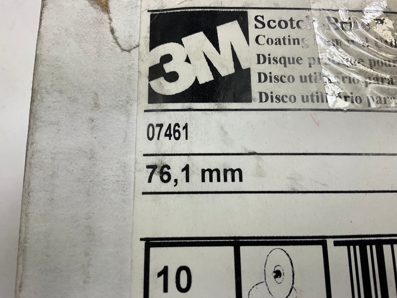 (7) 3M 07461 Scotch-brite Roloc Coating Rust & Paint Removal 3'' Inch