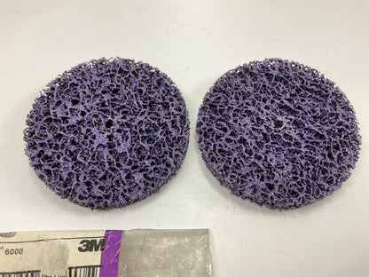 3M 07471 Scotch-Brite Clean & Strip XT Disc, 4 In X 1/4 In, 2 Discs Total