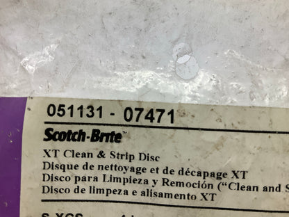 3M 07471 Scotch-Brite Clean & Strip XT Disc 4'' In X 1/4'' In, Pack Of (4)