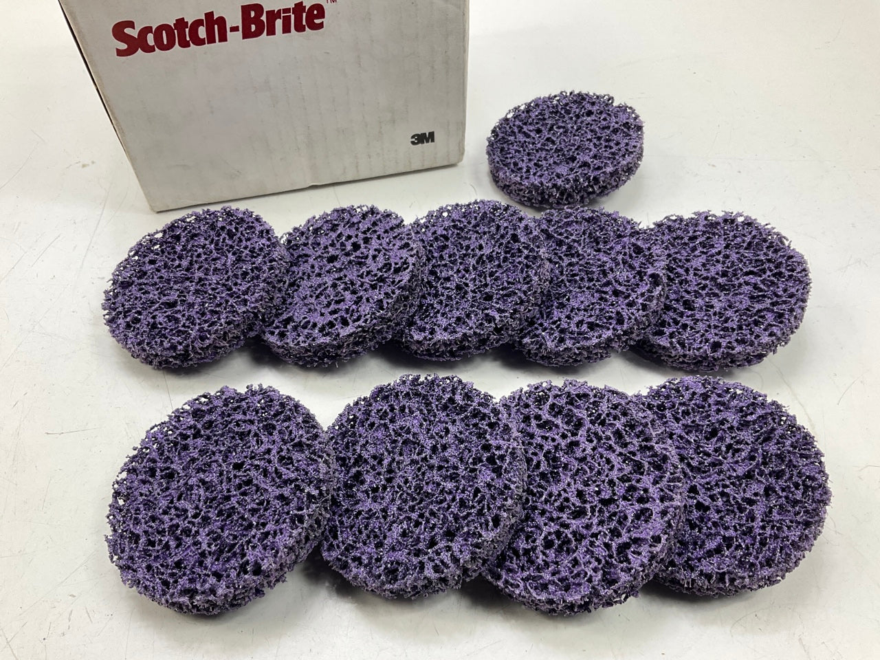 3M 07476 3'' Scotch-Brite Roloc Clean Strip XT Disc Extra Coarse, TR 10 PACK