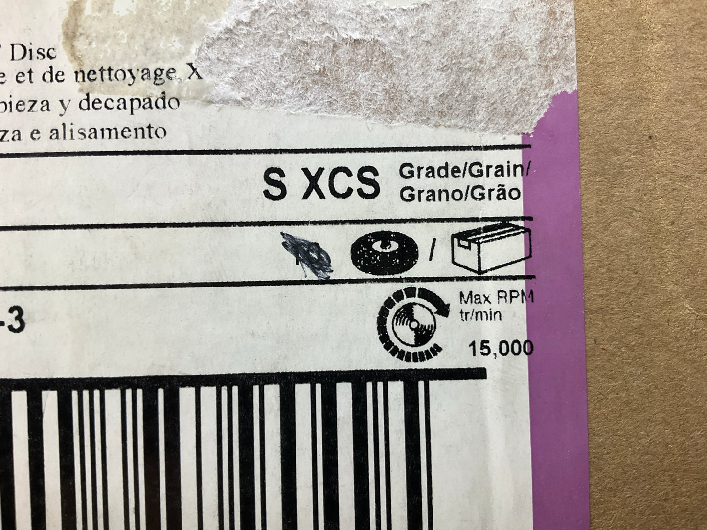 7 Pack - 3M 21540 3'' Scotch-Brite Roloc Clean Strip XT Disc Extra Coarse