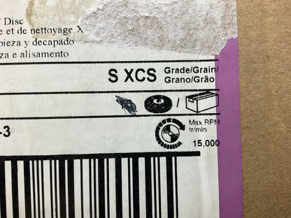 7 Pack - 3M 21540 3'' Scotch-Brite Roloc Clean Strip XT Disc Extra Coarse