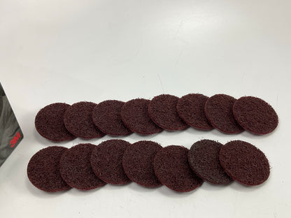 15 Discs - 3M 07481 Scotch-Brite Roloc 2'' Surface Conditioning MEDIUM Grade Disc