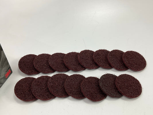15 Discs - 3M 07481 Scotch-Brite Roloc 2'' Surface Conditioning MEDIUM Grade Disc