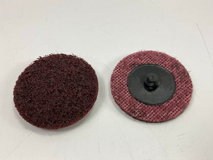 15 Discs - 3M 07481 Scotch-Brite Roloc 2'' Surface Conditioning MEDIUM Grade Disc