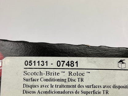 23 Pack - 3M 07481 2'' Scotch-Brite Roloc Surface Conditioning Disc Medium