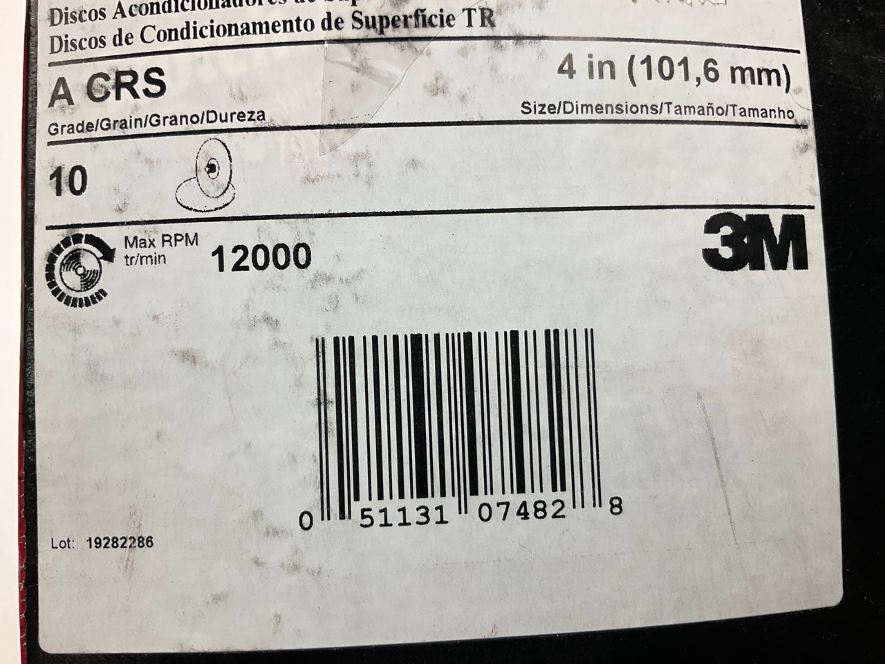 10 Pack - 3M 07482 Scotch-Brite Roloc Surface Conditioning Discs 4'' COARSE