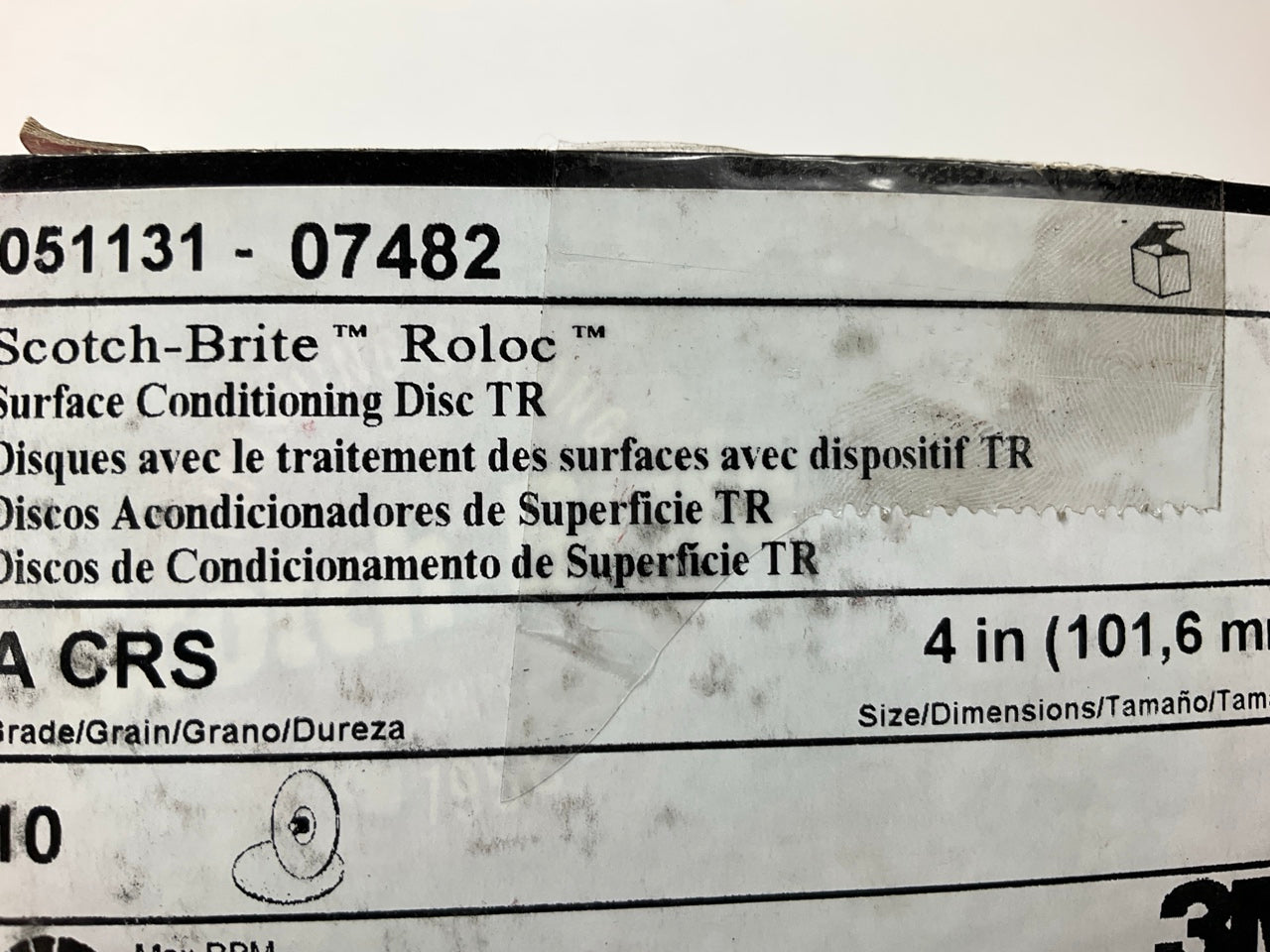 10 Pack - 3M 07482 Scotch-Brite Roloc Surface Conditioning Discs 4'' COARSE