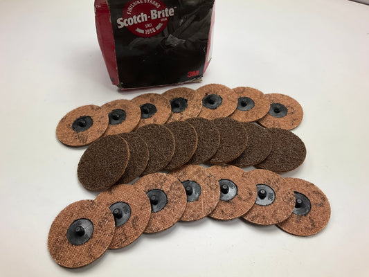 PACK Of 22 - 3M 07485 3'' Scotch-Brite Roloc Surface Conditioning Discs Coarse
