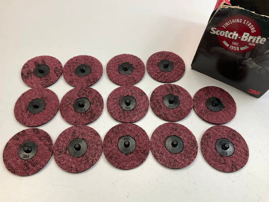 14 Discs - 3M 07486 Scotch-Brite Roloc Surface Prep Disc, Medium Grit, 3''
