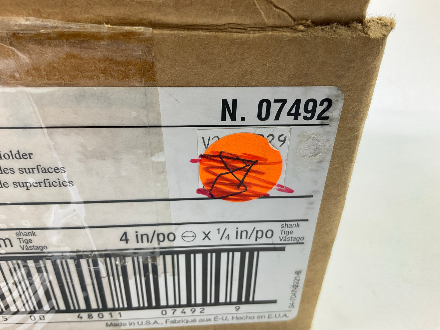 3M 07492 Scotch Brite Sanding Disc Holder For 4'' Inch Discs (Bulk Packed No Box)