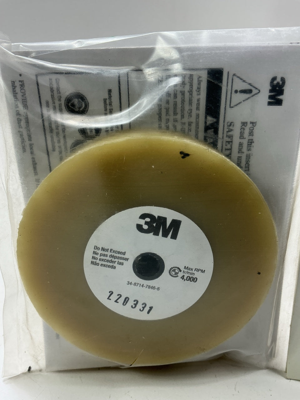 3M 07499 Eraser Wheel Stripe Vinyl Glue Decal Adhesive 4'' X 5/8'' Remover Tool