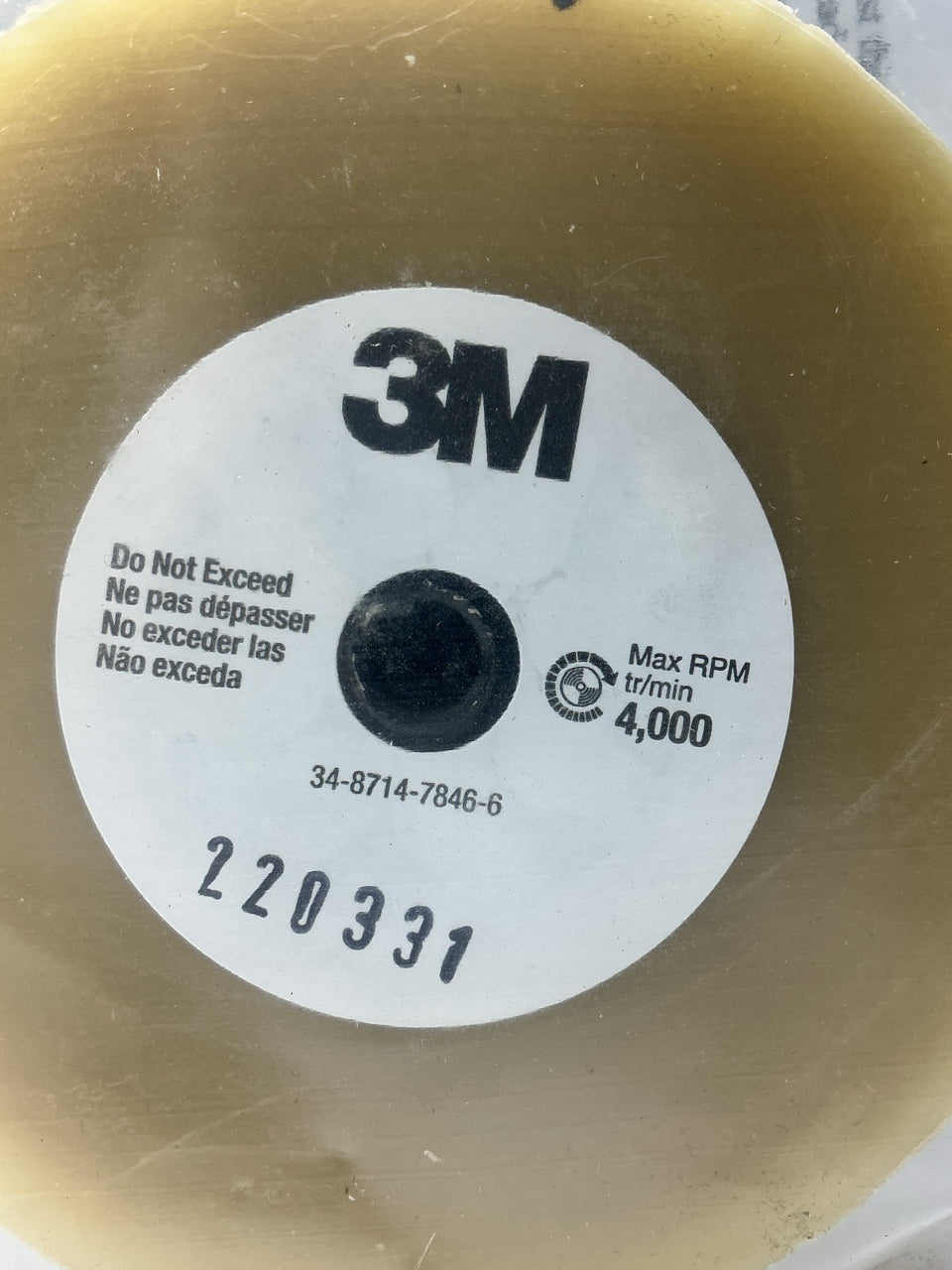 3M 07499 Eraser Wheel Stripe Vinyl Glue Decal Adhesive 4'' X 5/8'' Remover Tool