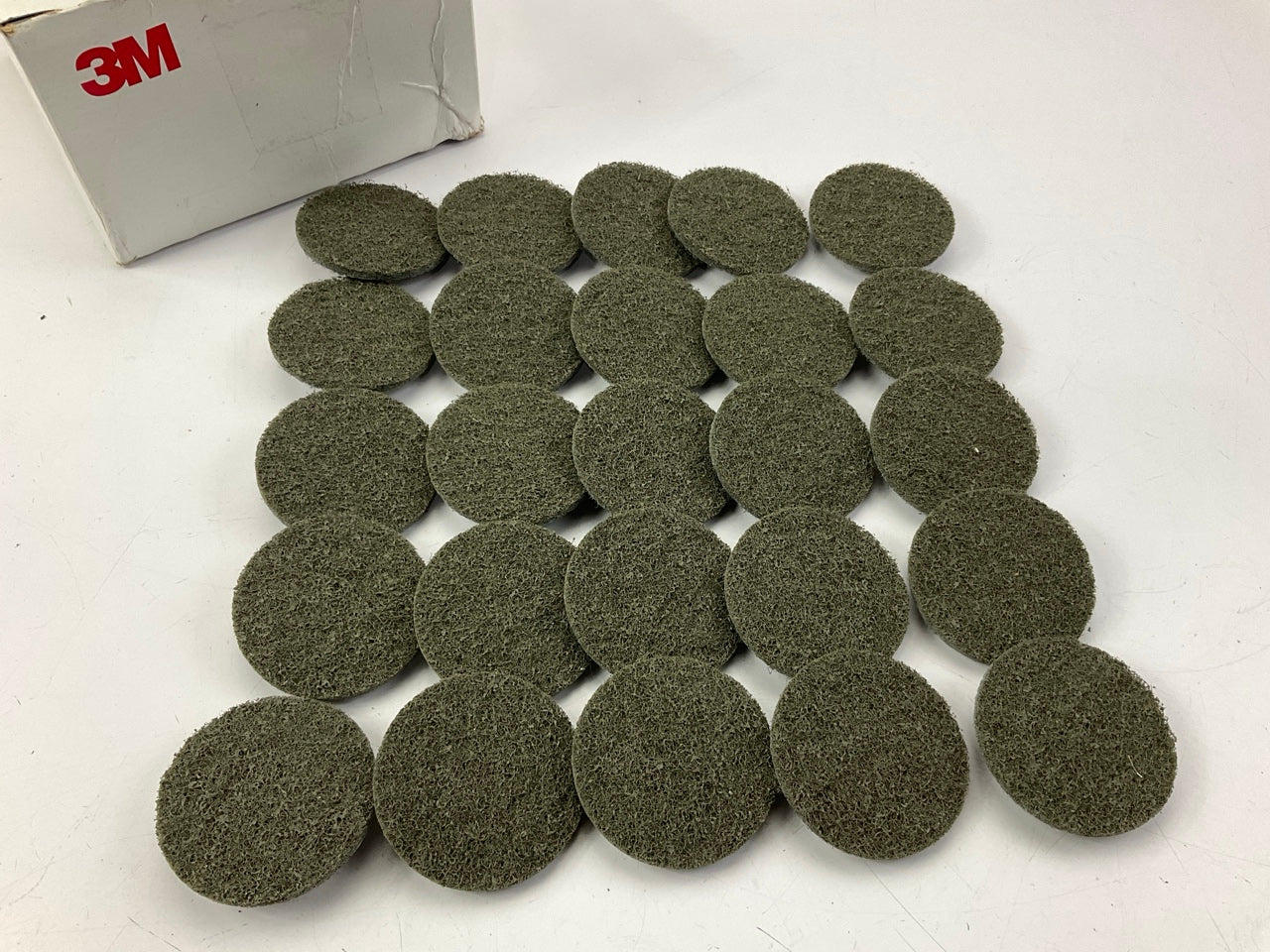 3M 2'' Gray Scotch-Brite Roloc Surface Conditioning Discs, Super Fine 25/pack