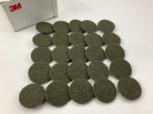 3M 2'' Gray Scotch-Brite Roloc Surface Conditioning Discs, Super Fine 25/pack